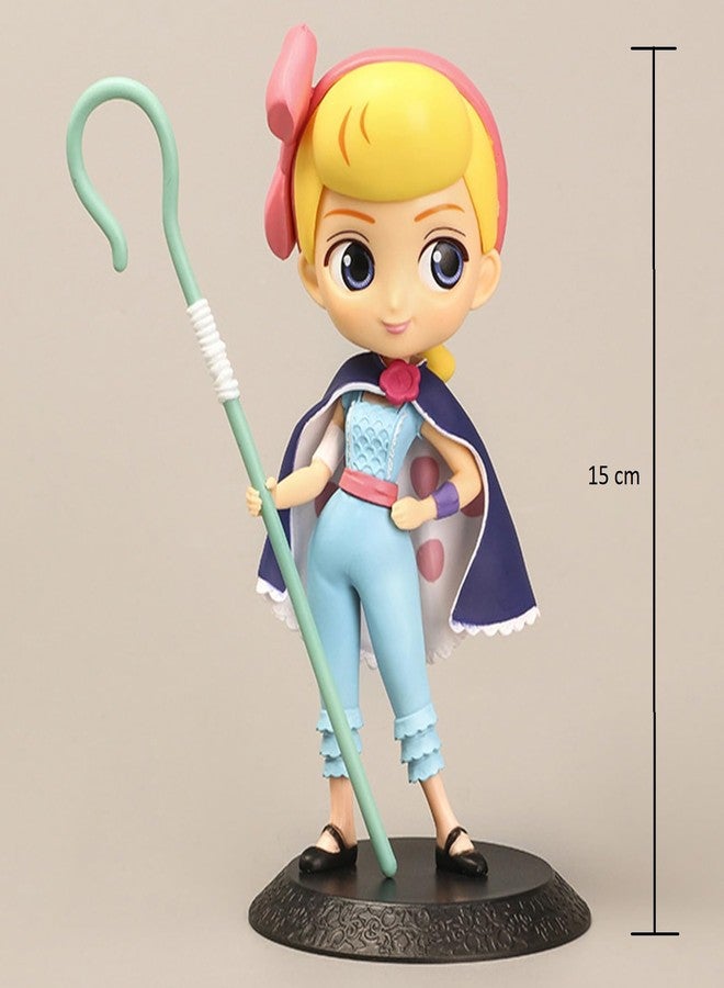 Tinion||Toy Story Bo Peep (2) Action Figure- Minimal Toy Figure (Doll) Special Edition للوحة القيادة في السيارة، والزينة، والكعكة، ومكتب العمل، وطاولة الدراسة (عبوة من قطعة واحدة) (الارتفاع - 15 سم) - Image 2